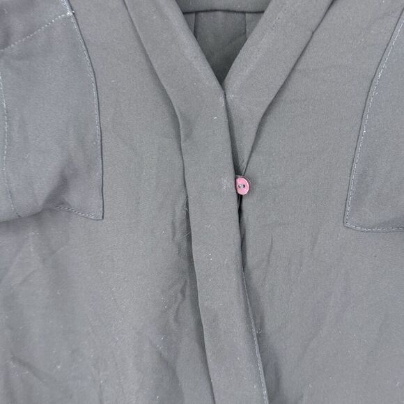 Maeve Eva Drape Front Blouse Blue Women’s Size 12 - Picture 2 of 5